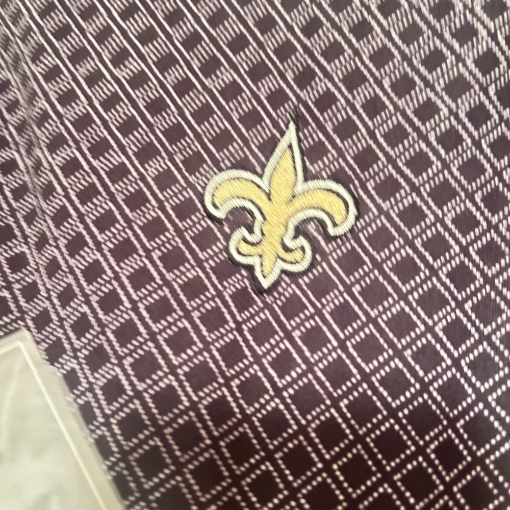 Fi🔥ya N.O. Saints “Who Dat” Fennec Blk/Gry Polo Shirt Size M(2) & L(2) - Picture 4 of 11